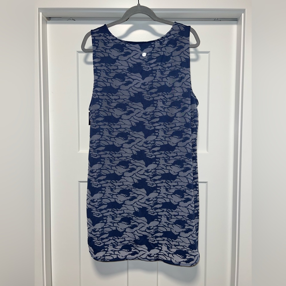 Tangerine Blue Camouflage Top